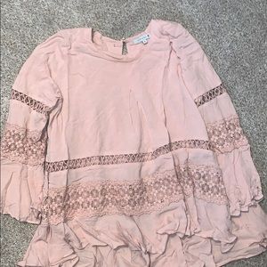 Cirana laced pink long sleeve